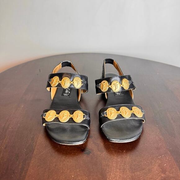 Kenneth Cole Embellished Leather Sandals - Size 6 - Picture 2 of 7